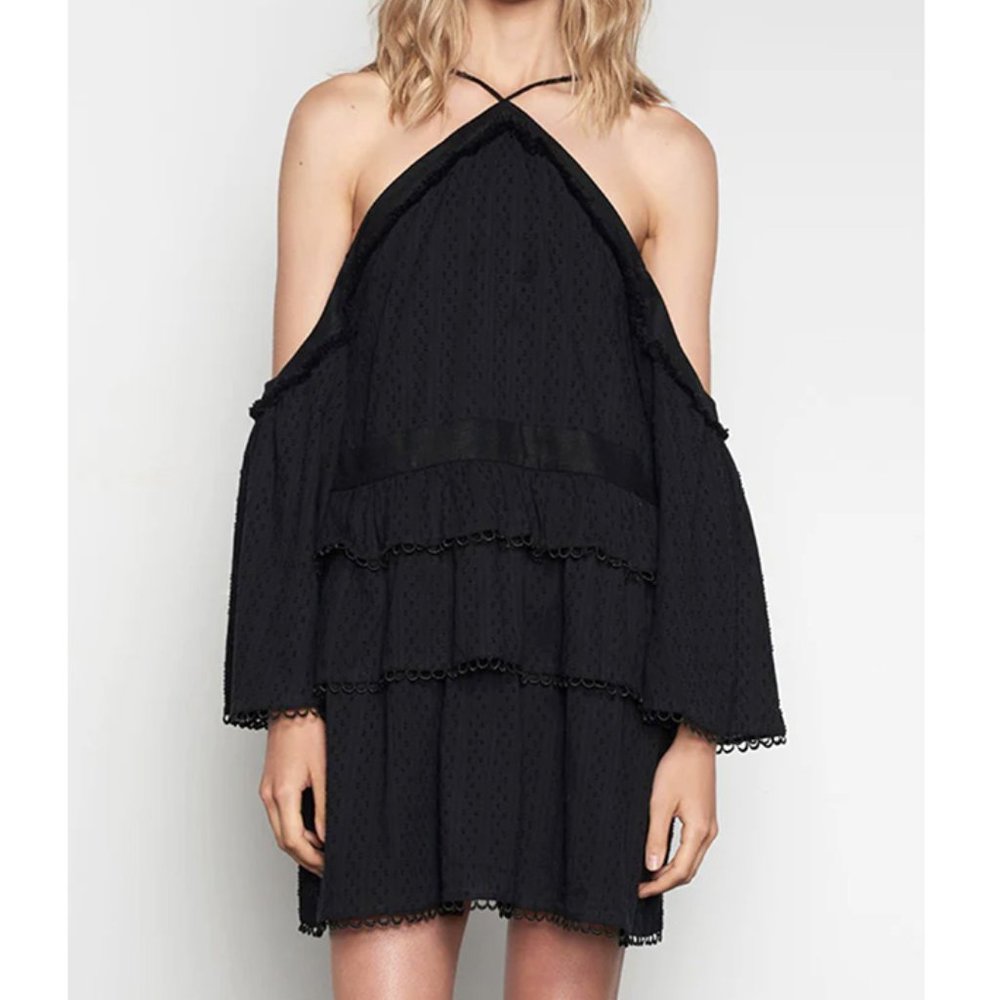 Stevie May Black Heart Mini Dress - Size S